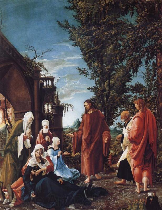 ALTDORFER, Albrecht Christ Taking Leave of his mother France oil painting art